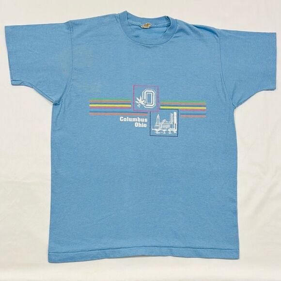 Vintage 1980’s Columbus Ohio State Single Stitch Short Sleeve Tee - Picture 2 of 7
